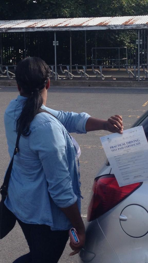 LearnToDriveNts's tweet image. Well to Tanya on passing her driving test this morning