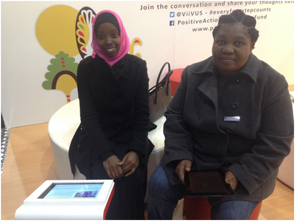 PACF_UK's tweet photo. PACF grantee KCIU at #globalvillageAIDS2014. Watch their Every Footstep Counts video http://t.co/eAJVW7ZBaj http://t.co/Uew6y38uuW