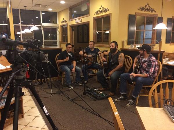 abc27's tweet image. .@NewsGuyGreg interviewing Valdosta band, Made Ready. Performing NOW! #WTXLRoadTrip