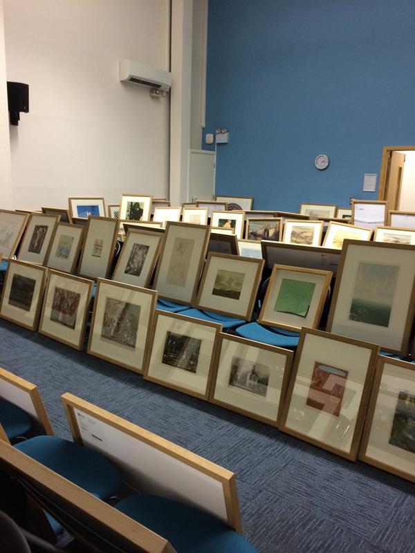 MrsArtSheel's tweet photo. Getting ready for #picturelending weekend @LeedsArtGallery with @CuratorTed and @Marikahartley http://t.co/zxeSJkUYCe
