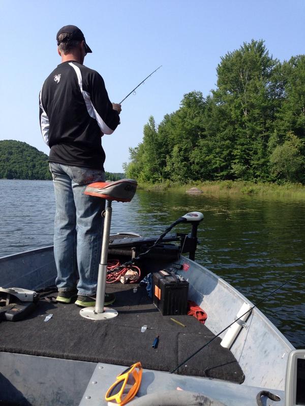Vermont2Texas's tweet photo. Manning the fish finder while dad gets the big ones #home #fishing #vermontlife http://t.co/ExzPJ3HnuA