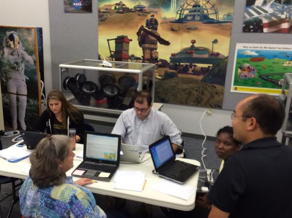 cpalmsmea's tweet photo. Florid teachers work in the summer to design Integrated #STEM MEA lessons @NASA with NASA experts like @NASA_KETI http://t.co/o8oYe8xCYN