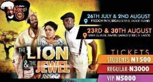 Join Me, Soibifa Dokubo, Bayray Mcnwizu, with the TFT family as we bring U Soyinka's The Lion &amp; the Jewel.