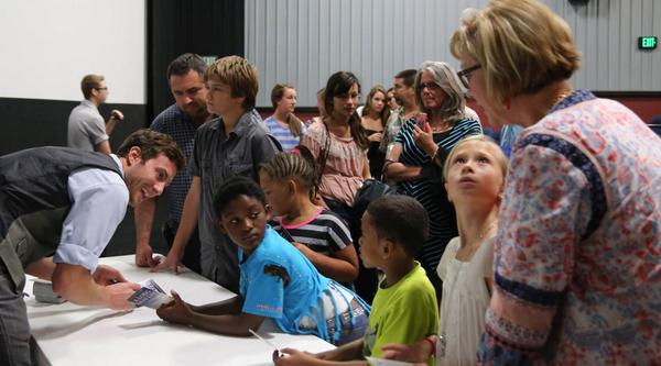 ALongWayOffFilm's tweet photo. Jason Burkey meets fans Opening Night Melbourne FL.  Now playing: http://t.co/Fbl0eOaxnZ #MovieinMelbourne http://t.co/xVeBSyM12o