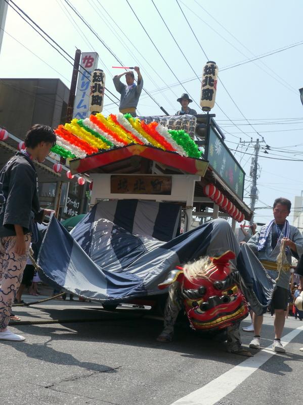茨城県土浦市。土浦祇園祭。迎え祇園。当番町の巡行。幹事当番城北町
