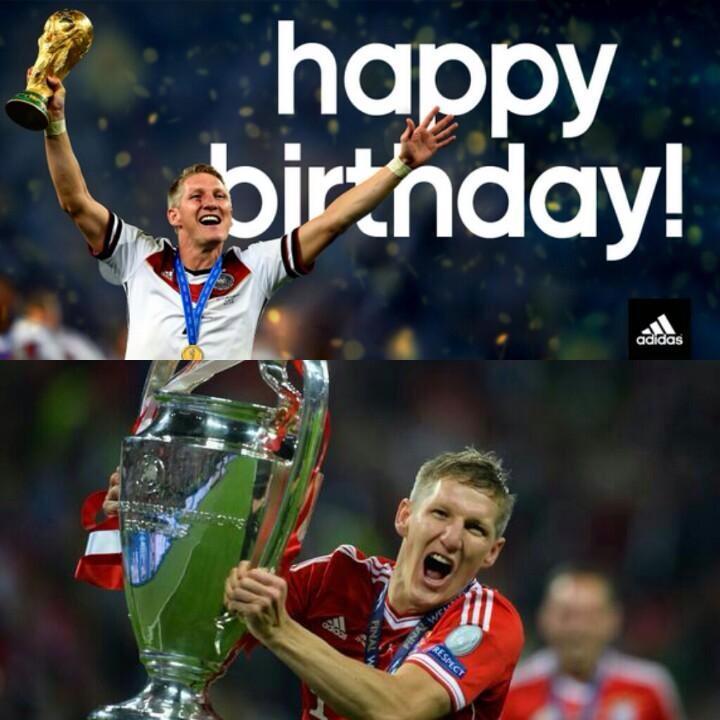 Happy Birthday Bastian Schweinsteiger. My favorite German player of all time. 