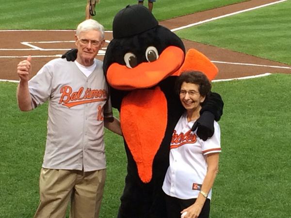 mcortezi's tweet photo. Celebrating my aunt and uncles 50th wedding anniversary.   throwing out the first pitch at Camden yards #amazing http://t.co/xmptiZcZRZ