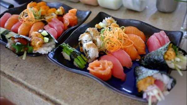 First selfmade Sushi. Yami, yami!