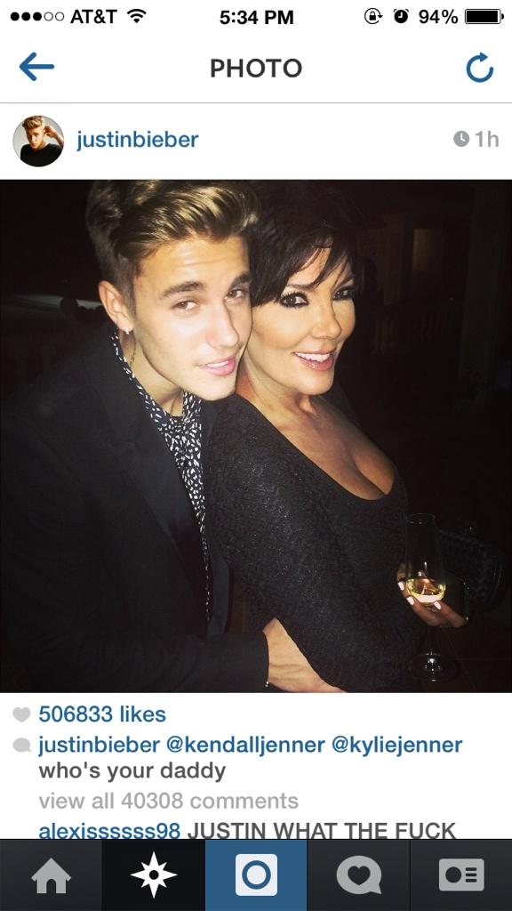 flowcapsule's tweet photo. The biebs has no chill. http://t.co/84uCsEn4Ra