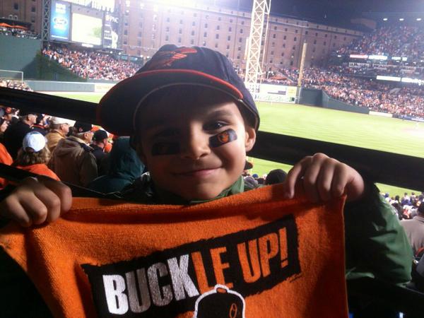 digilang's tweet photo. #masnfanphotos @Orioles #orioles 1st playoff game in balto in 15 years! http://t.co/LjFjcgviWw