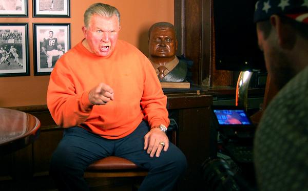 ChicagoBears's tweet photo. We're putting the finishing touches on this season's promotional videos. Here's a sneak peek. #Bears http://t.co/08IFfIotWN