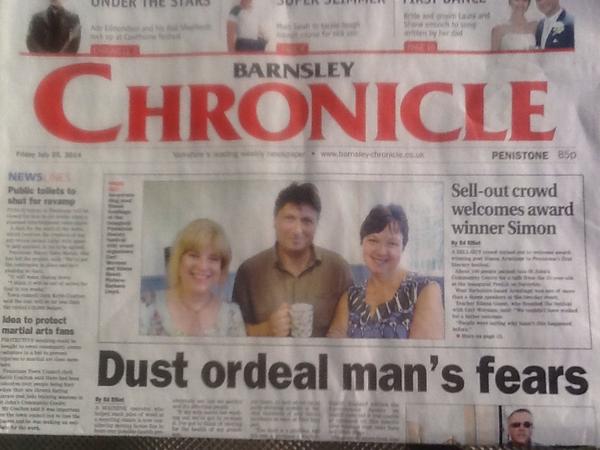 Great coverage of PenLit in today's Chronicle - cover &amp; p15 of Penistone edition