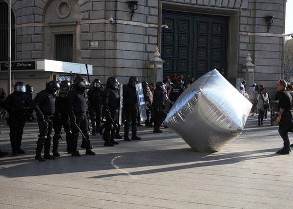 dezeen's tweet image. V&amp;amp;A exhibition celebrating objects designed for political activism opens today: dezeen.com/2014/03/13/va-… @V_and_A