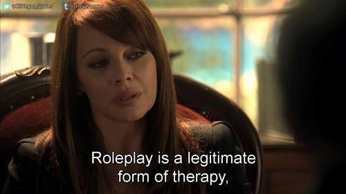 CSIcrimecity's tweet photo. "Roleplay is a legitimate form of therapy" http://t.co/Rz11i8nF0q