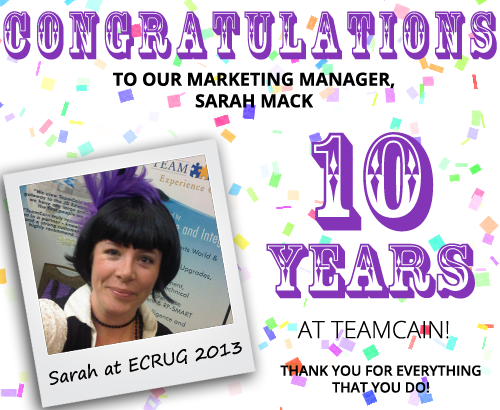 iSP3_solutions's tweet photo. Wishing our marvelous Marketing Manager @TeamCain_Mack a happy 10 years with TeamCain! http://t.co/OK6FMthvQk