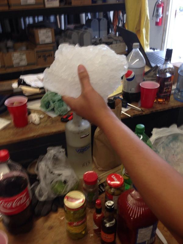 feak11's tweet photo. @canadogreg football size hail in rosetown today http://t.co/H454RCODCY