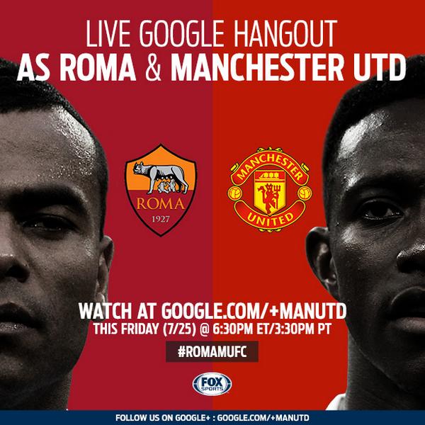ManUtd's tweet photo. Danny Welbeck and Ashley Cole will feature in our live Google Hangout in 30 mins. More: http://t.co/YpaekYRHDy http://t.co/kktkLQqR2e