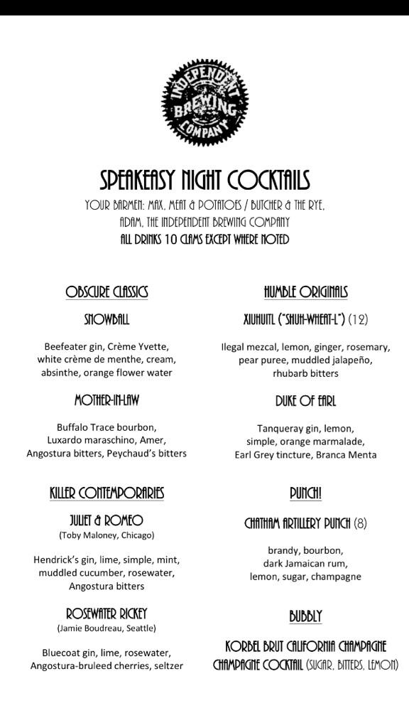 adambombpgh's tweet photo. Speakeasy Nite tomorrow night at @IndependentPGH: so classy, we printed menus for it. @lambic88 http://t.co/lP23uDgcvd