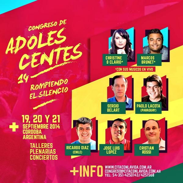 sergiobelart's tweet photo. Te presentamos la publicidad oficial de @congresoado #RompiendoElSilencio. Agendá 19,20 y 21 de septiembre. http://t.co/EPq3CGJknT