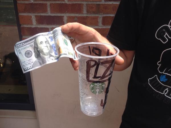stevenlukenbc's tweet photo. Wow. Just watched Comic-con attendee make a homeless man's day #sdcc #nbc7 http://t.co/a50hy5F4Qo