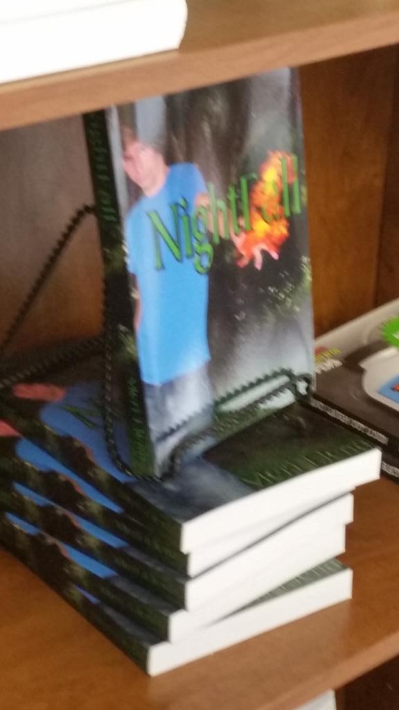 MeriElenaSilver's tweet image. If you happen to be at Musten's in Kernersville, you can pick up a copy of Nightfall, and other books by NC authors.