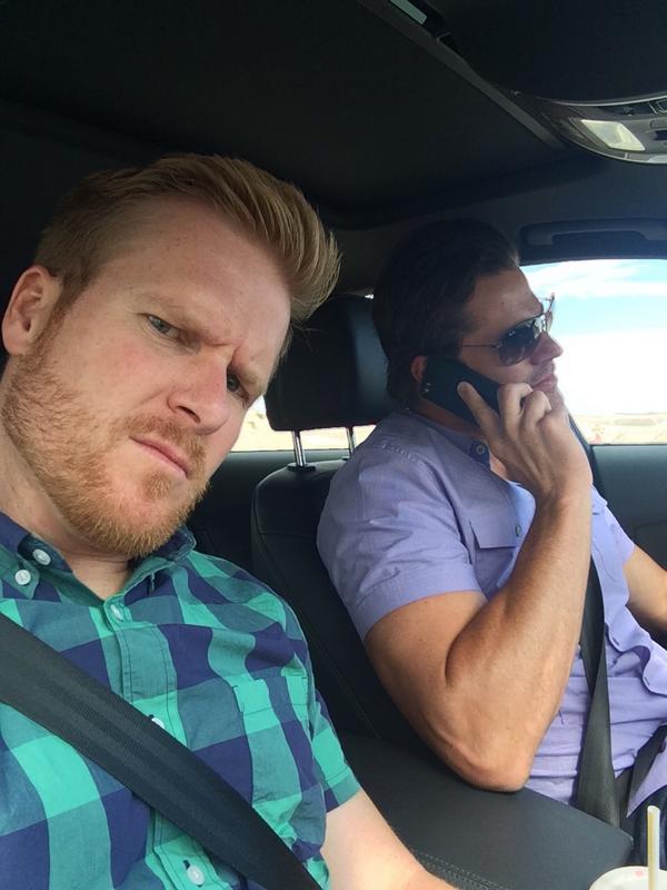 ScottWarner18's tweet photo. Driving to Vegas. Pretty happy about it. @bretengemann http://t.co/9aUA1plE2G