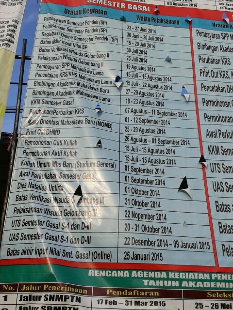 Ini kalender akademik ya..semoga bermanfaat buat teman2 UNTIRTA