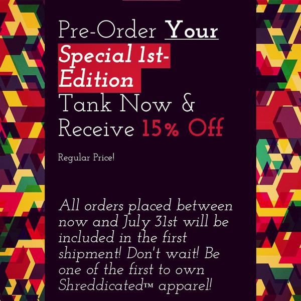 Shreddicated_'s tweet image. Get 15% off our men&apos;s stringer tank tops until July 31st. Inventory is running out! #stringer #stringertank #muscles