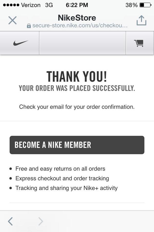 track your order nike store