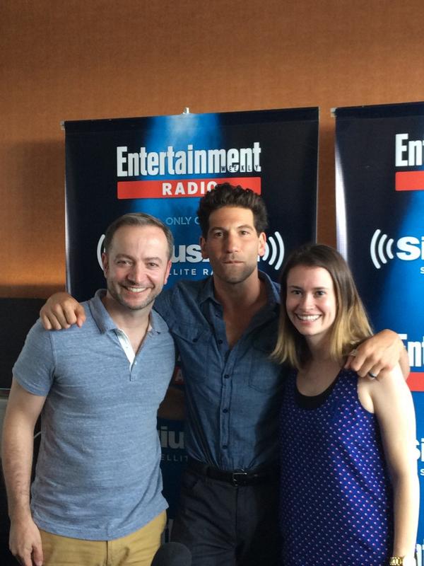 EntNowOnSXM's tweet photo. Jon Bernthal joined @juliacunningham and @mariosity to talk @FuryMovie at #ComicCon2014 http://t.co/YnOW4szokK