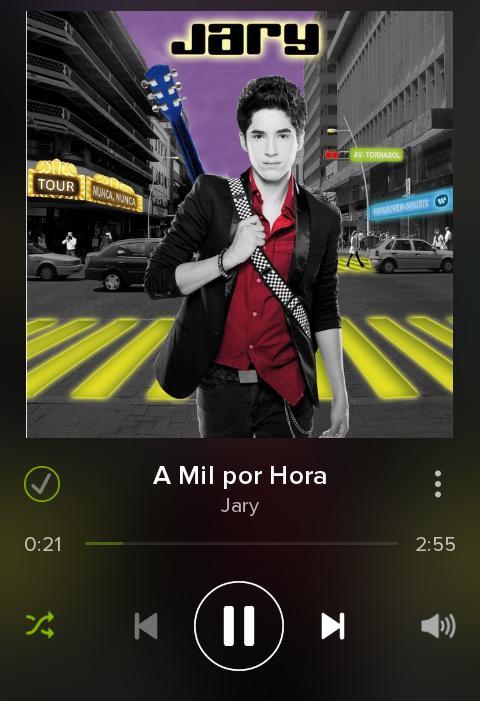 JaryFans's tweet photo. Escuchando #AMilPorHora @Jaryoficial, esta genial 👌 http://t.co/tEmFNb87ox