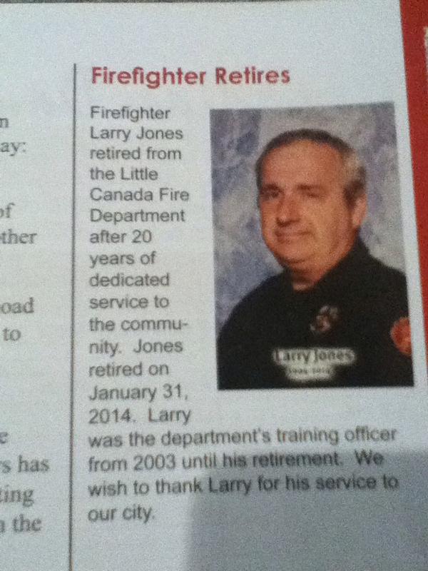 RSVL_Chronicles's tweet image. Larry Jones, dignified family man residing in Maplewood, daughter of @AddieJones05, retires with 20 years of service.