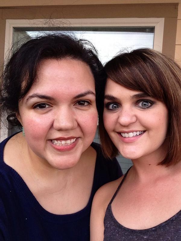AudreyCarlisle's tweet photo. Look out Houston!! @ItsLeazilla and Iare together!! #spweekend #dynamicduo #rocknroll http://t.co/k48y0Imq1u