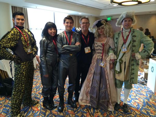 WCC costumes on the CDG volunteers at the cocktail mixer