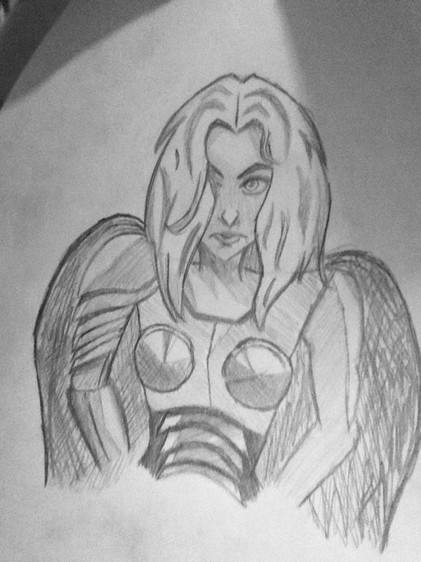 torunnmarvel's tweet image. //i drew torunn @torunnthunderer