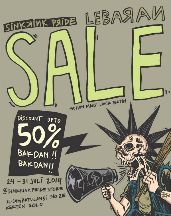 SinkkinkPride's tweet photo. jngn sampai ketinggalan SINKKINK PRIDE"LEBARAN SALE"UP TO 50% 24-31JULY 2014 AT SINKKINK PRIDE STORE http://t.co/UR5hoH5Gpt