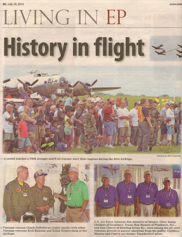 EPVeterans's tweet photo. Nice work! @airexpomn @EdenPrairieNews http://t.co/6uuzuS00Gz