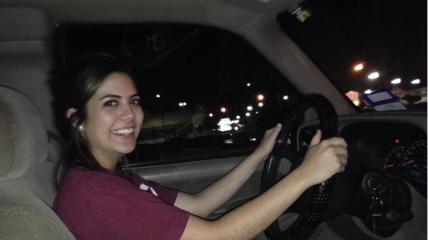 Stacygzelaya's tweet image. Drove a truck today for the first time #proudtweet #didntcrash #blindtoo