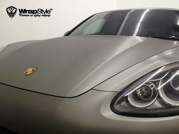 Porsche Cayenne on new coat of Titanium  #wrapstyle #porsche #cayenne #carwrap