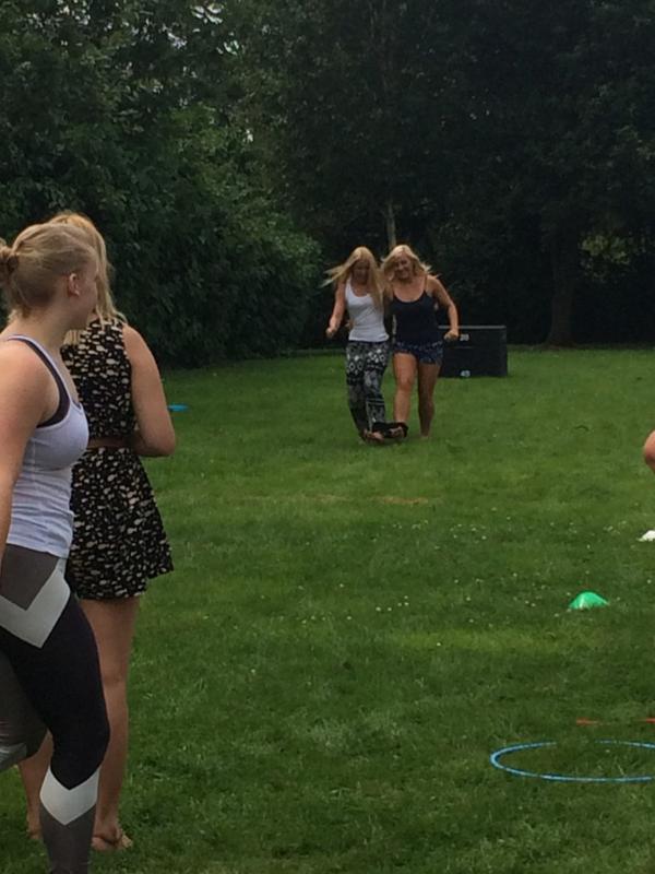 VABridgend's tweet photo. Even the staff members are getting involved #3leggedrace http://t.co/1JyknaR1x3