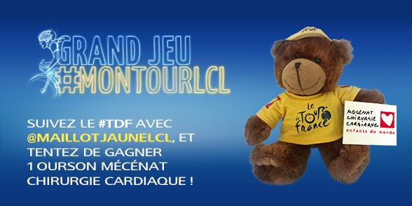 MaillotjauneLCL's tweet photo. #MonTourLCL RT ce tweet avant que les coureurs du #TDF n'arrivent à Périgueux ! 10 oursons @MCC_news sont à gagner ;) http://t.co/a5mYgBFERr