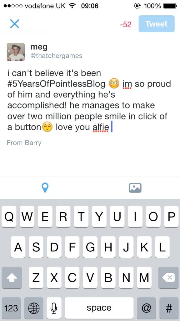 megstokes_'s tweet photo. so it wouldn't fit into one tweet but - #5YearsOfPointlessBlog ❤️ http://t.co/WaJRGatJJE