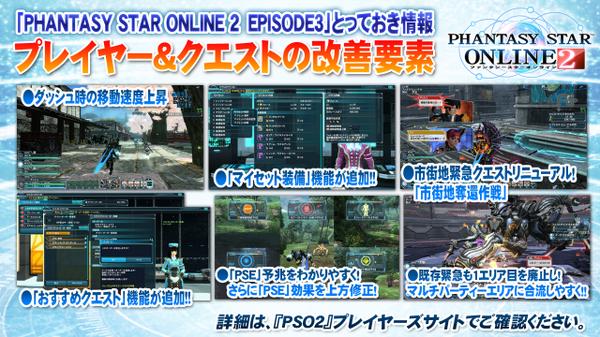 プレイヤー&クエストの改善要素です