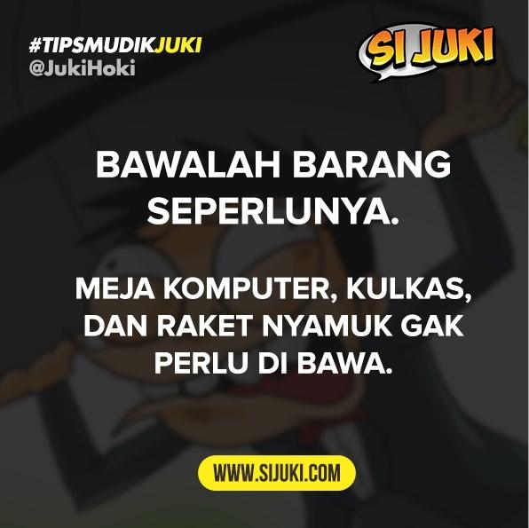 JukiHoki's tweet photo. #TipsMudikJuki : Yang mudik, bawalah barang seperlunya. http://t.co/pO1uNMb3RV