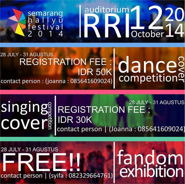 hallyufestSMG's tweet photo. [SHF 2014]
Date : 12 October 2014
Place : Auditorium RRI
^^
http://t.co/0UCGARURLA
