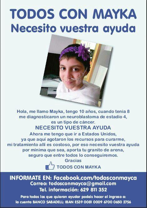 @miriamsan81 X favoor RT  <a href="/todosconmayka/">Todos Con Mayka</a> Ánimo que lo vamos a conseguir!!!!  #fuerza #Creer ”