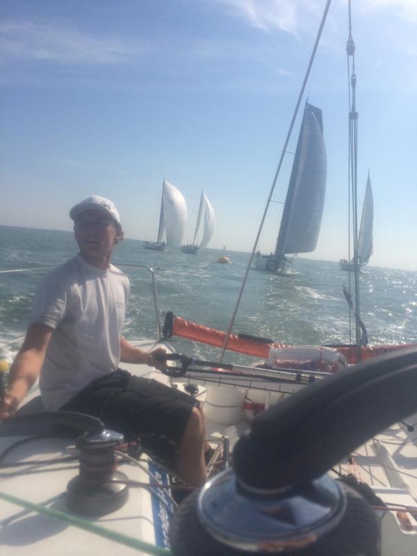 Close tight reaching start in the <a href="/OffshoreOne/">Stefan Kunstmann</a> channel race #wereoff #aoasolo