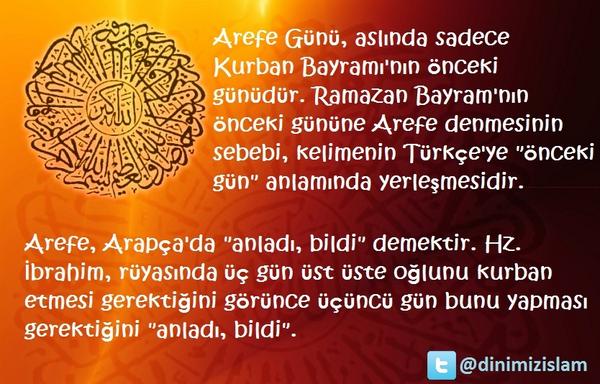 islami bilgiler on twitter arefe