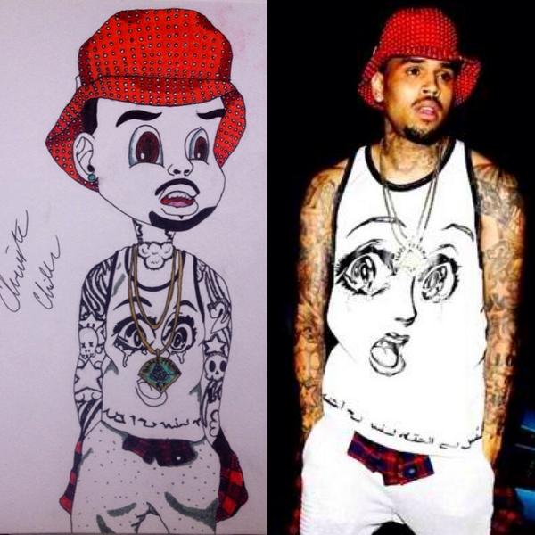 theyoncé on twitter freehand chris my cartoon chris brown