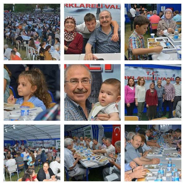 tiranozgur's tweet photo. Valimiz sn @MustafaYMN himayelerinde bu yılda kurulan İftar Alanında tüm Kırklareli Ramazan'ın bereketini yaşadı http://t.co/pzA7jC5kjK